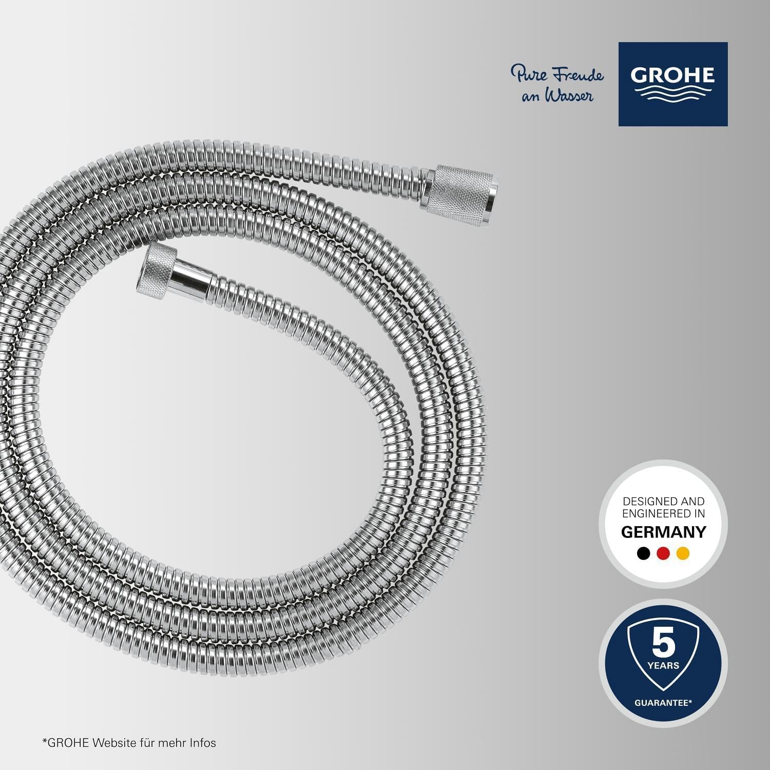 Thumbnail 2 de GROHE Vitalioflex Duschschlauch aus Metall 2,00 m (22103000) – knickfest, hitzebeständig und universell anschlussfähig
