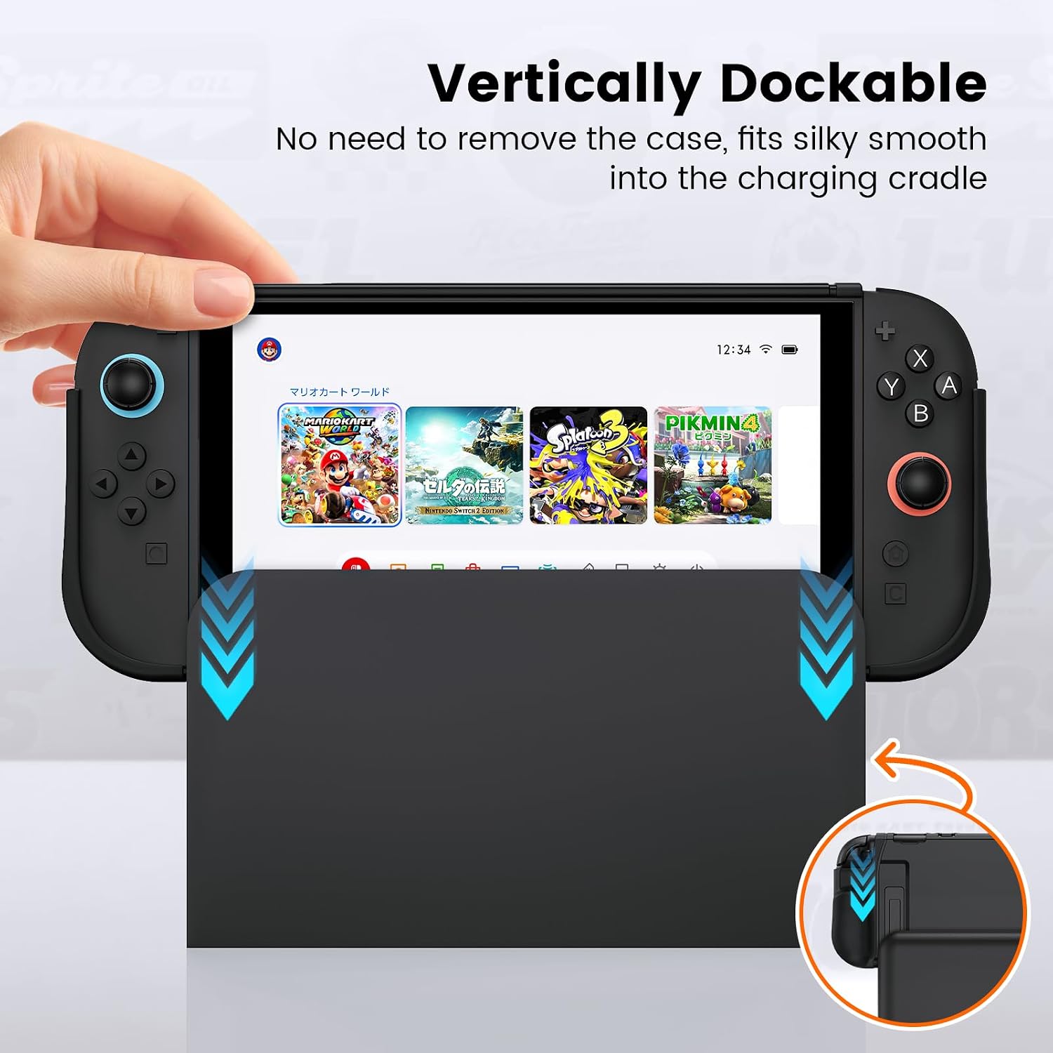 Detalle de BHGift Switch 2 Grip Case 2025