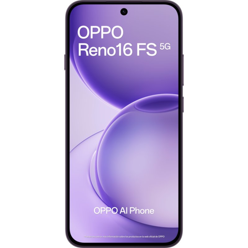 Detalle 2 de OPPO Reno16 FS 5G 8GB 512GB 6.57" Negro Púrpura