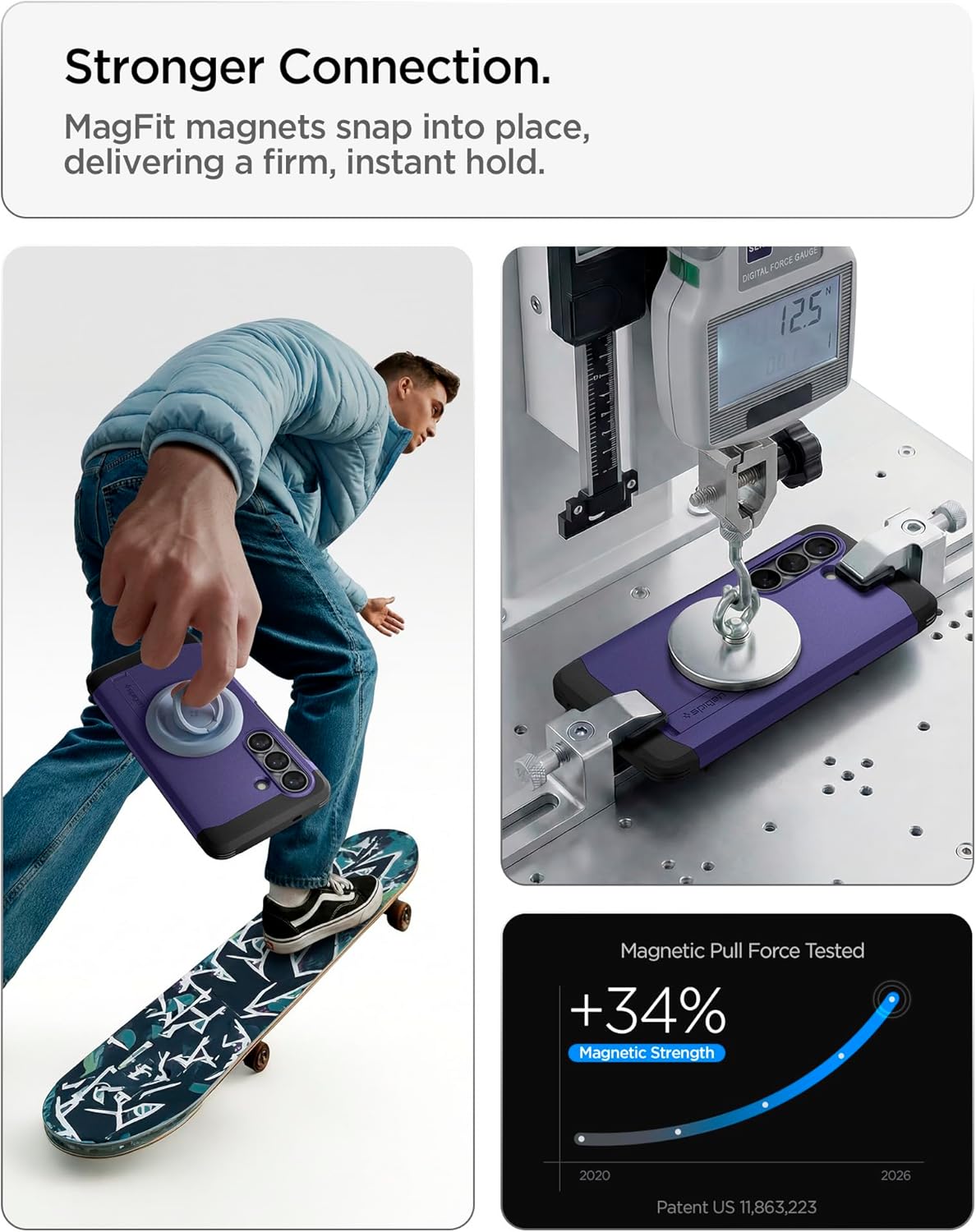 Thumbnail 2 de Spigen Tough Armor MagFit per Samsung Galaxy S26 Plus (Ash Violet) con supporto MagSafe