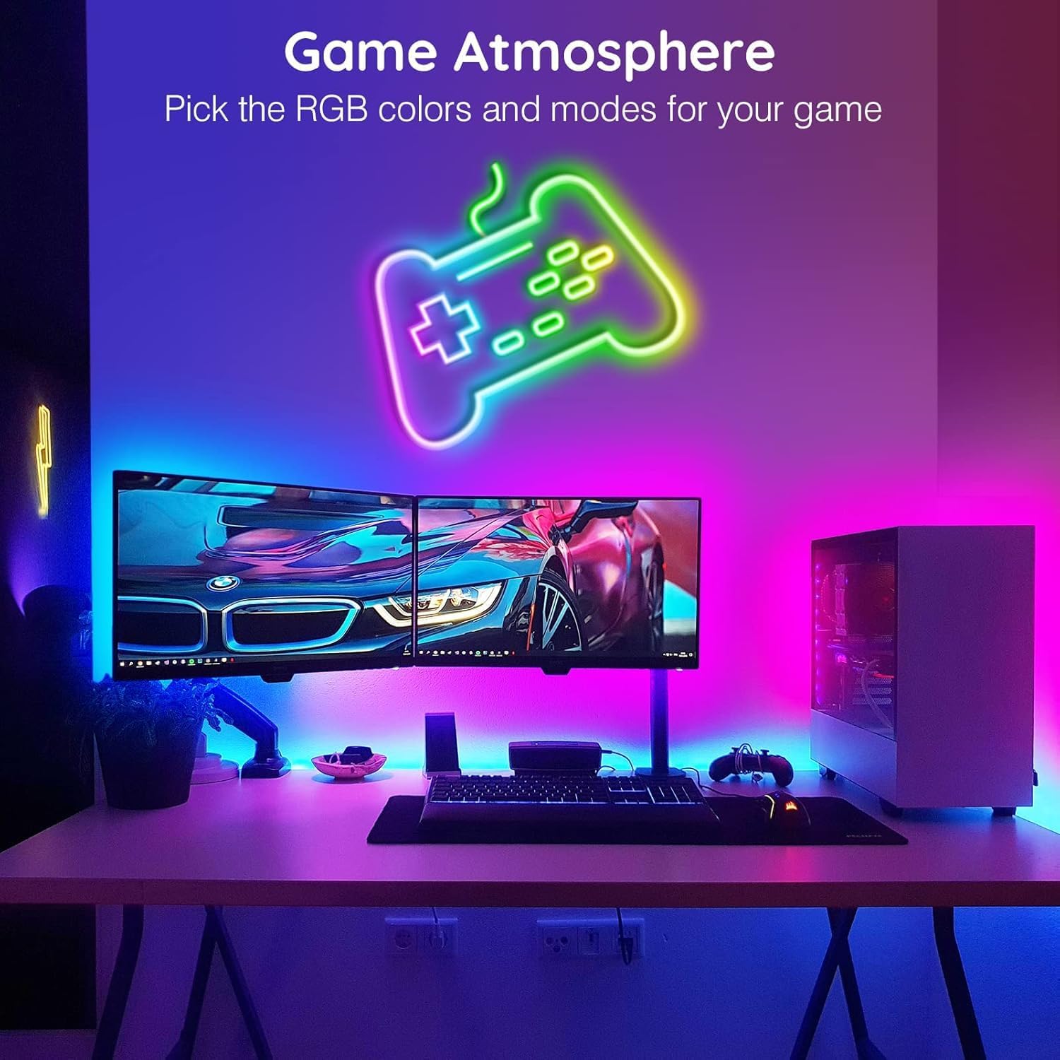 Thumbnail 3 de AILBTON 15m Led Neon Rope Lights: Flexible RGB Outdoor Neon with App & Remote