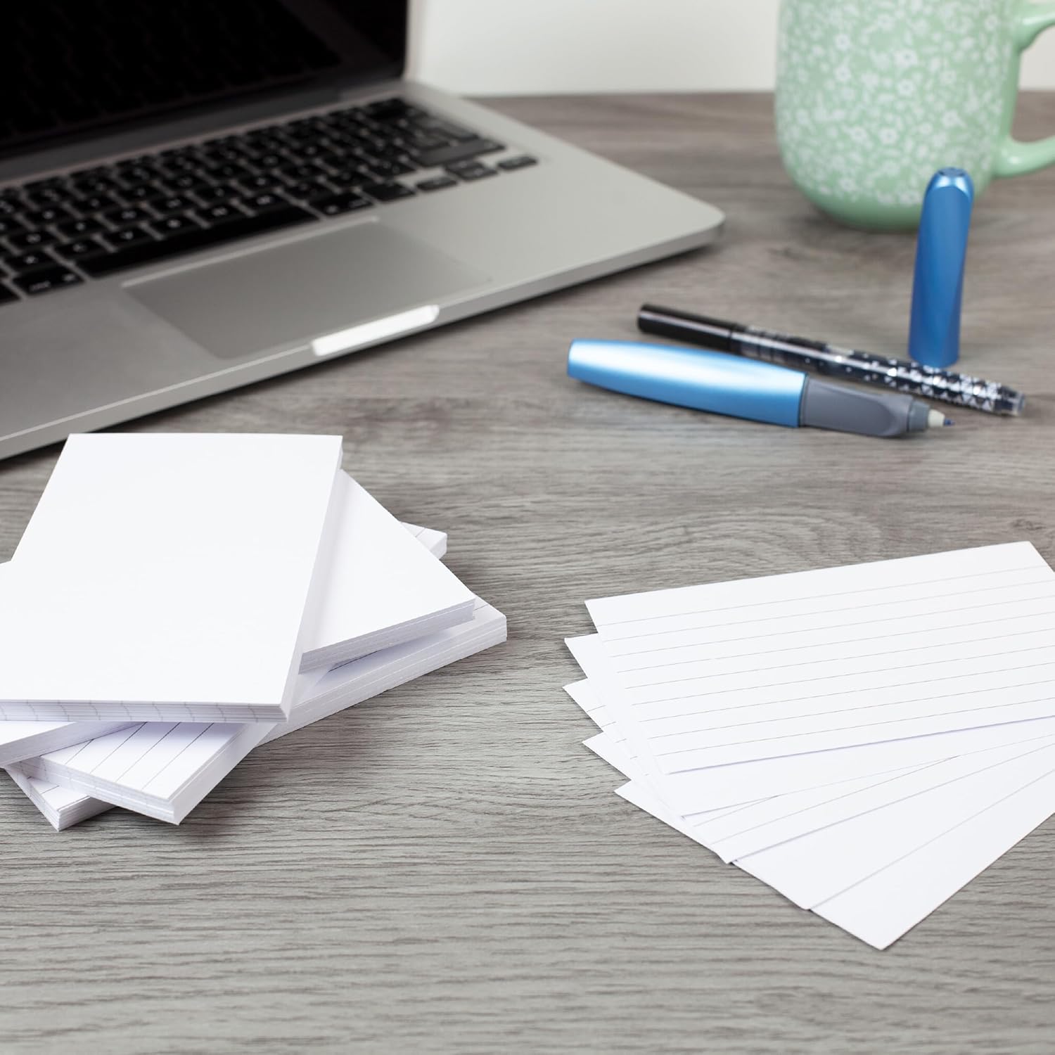 Detalle de SUMMIT Summit Flash Cards & Revision Cards (200 Pack) — 125 x 75 mm white index cards
