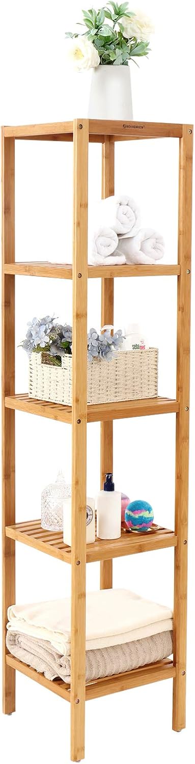 Detalle 2 de SONGMICS Badregal BCB55Y mit 5 Ebenen