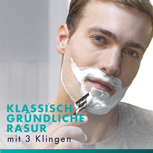 Detalle 2 de Gillette Mach3 Rasierklingen Herren – 28 Original Klingen, Blau