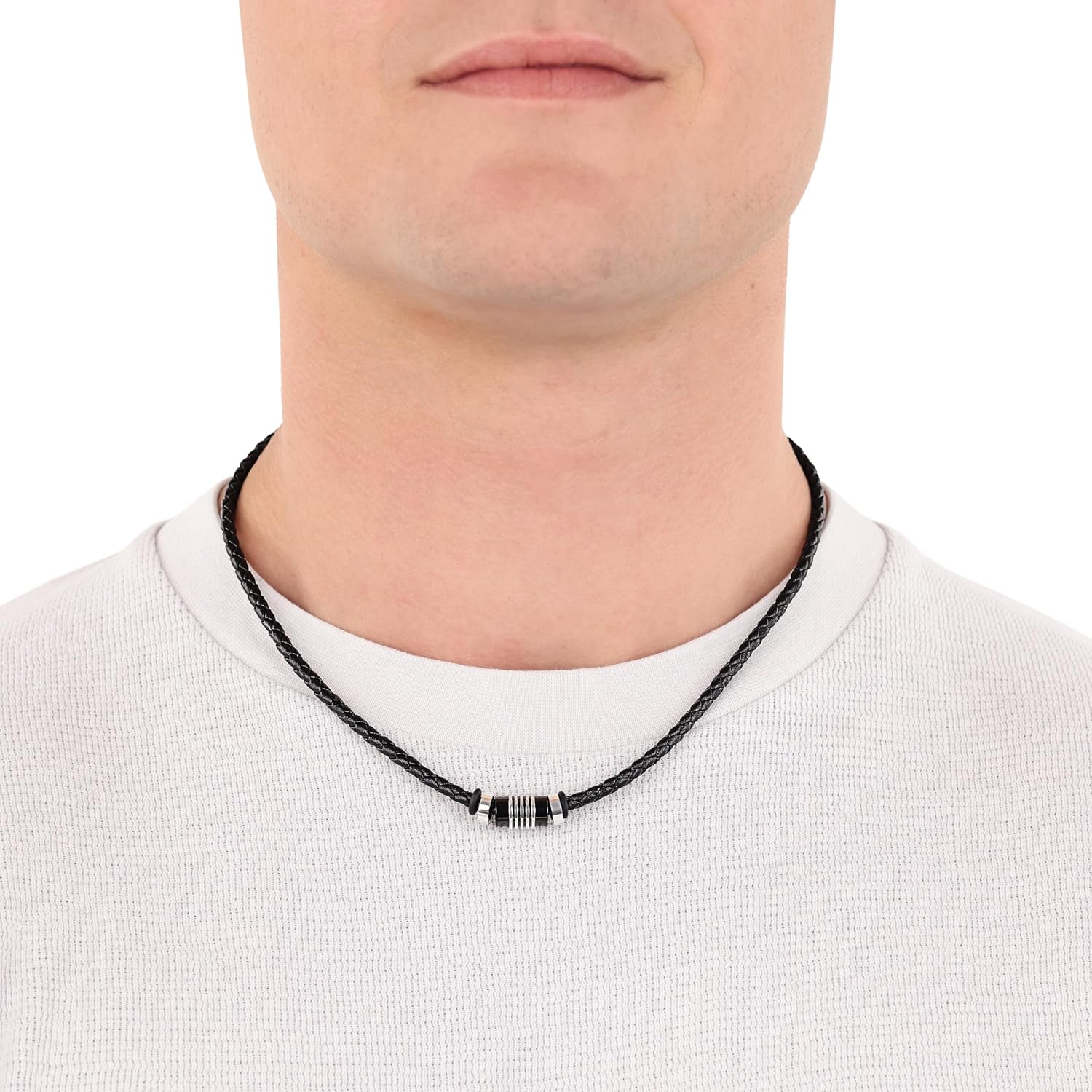 Detalle 2 de Herren Halsband s.Oliver Echtleder 47 bis 50 cm