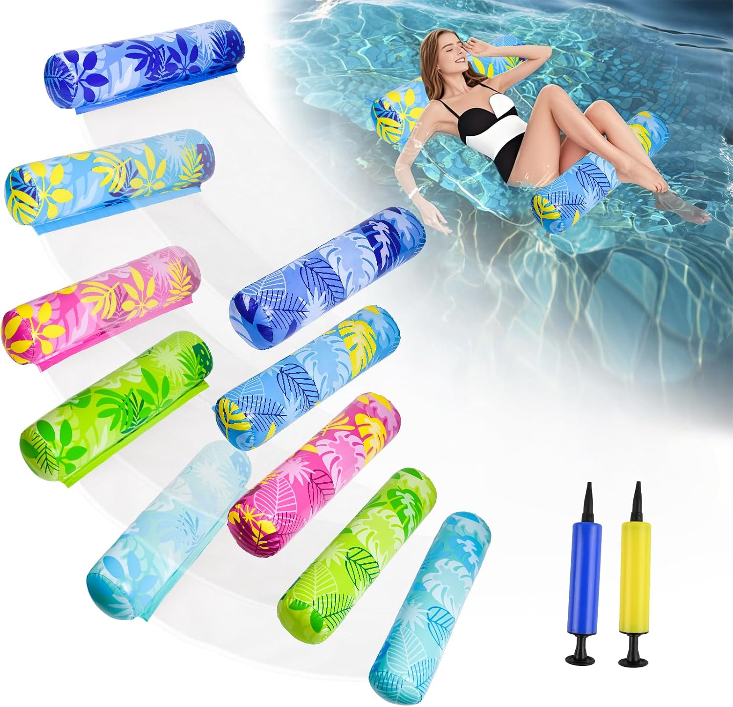 Detalle de CLPCLP Inflatable Pool Floats 5-Pack ๐