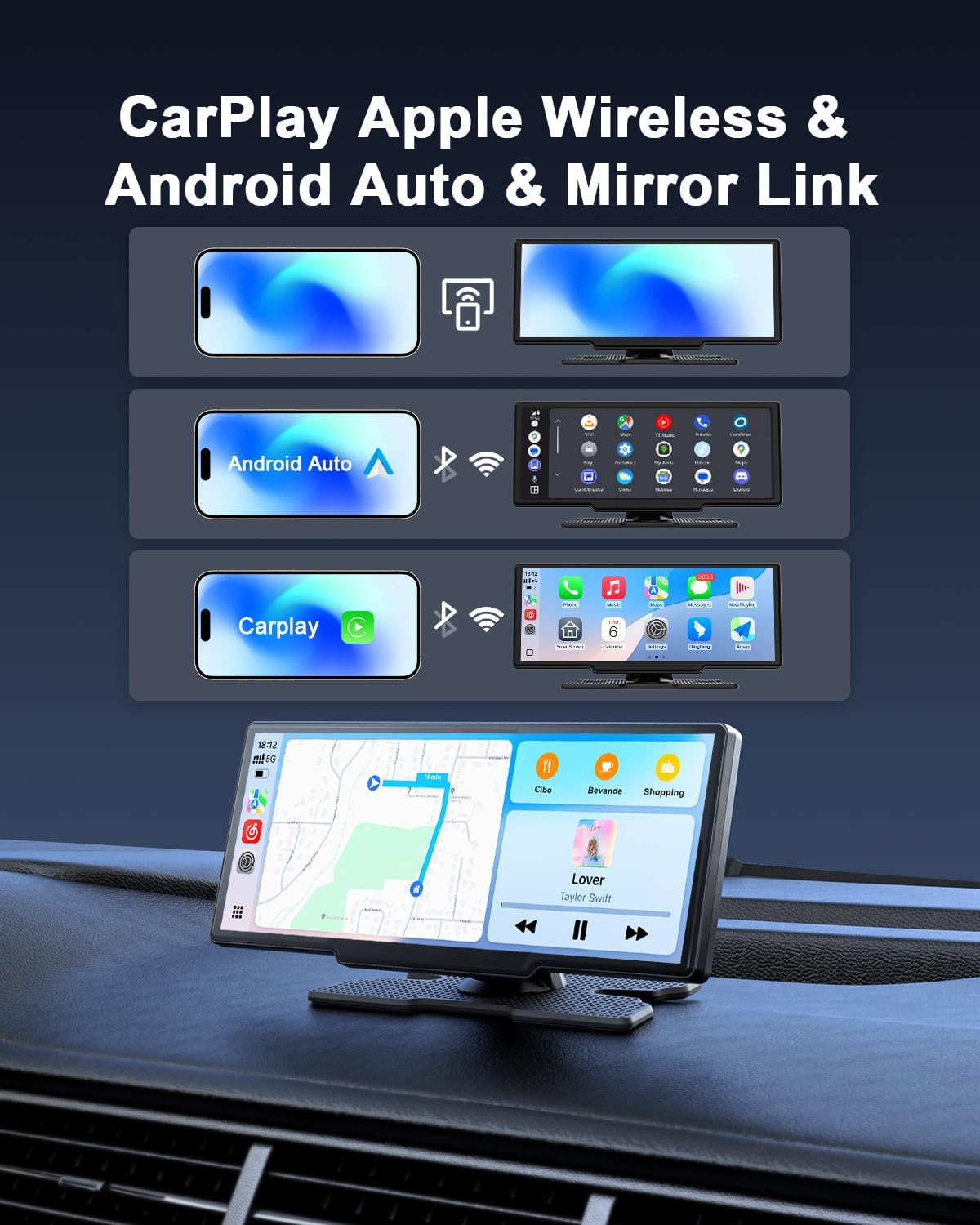 Thumbnail 1 de Avylet Carplay Auto Android Wireless 8,1"