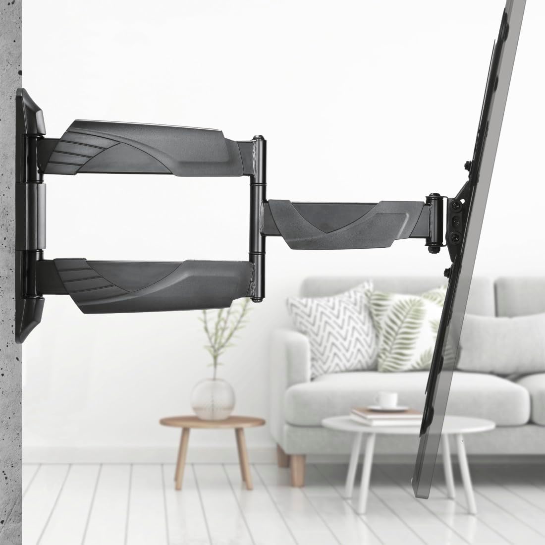 Thumbnail 2 de Hama TV Wandhalterung schwenkbar, neigbar, ausziehbar für 32–65 Zoll – VESA 75x75 bis 400x400, bis 35 kg, 3 Gelenke, schwarz