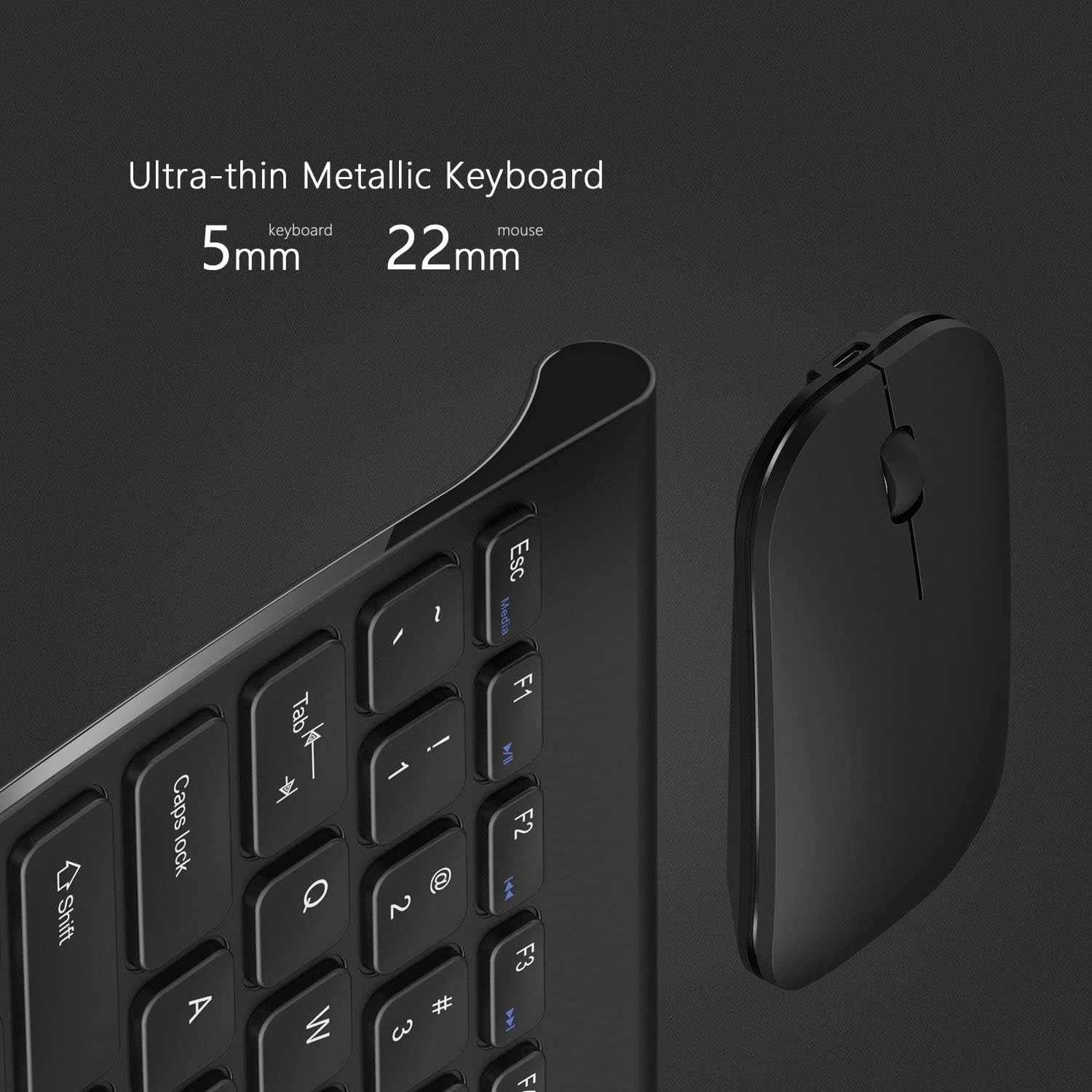 Detalle 2 de seenda WGJP-031 compact wireless keyboard combo