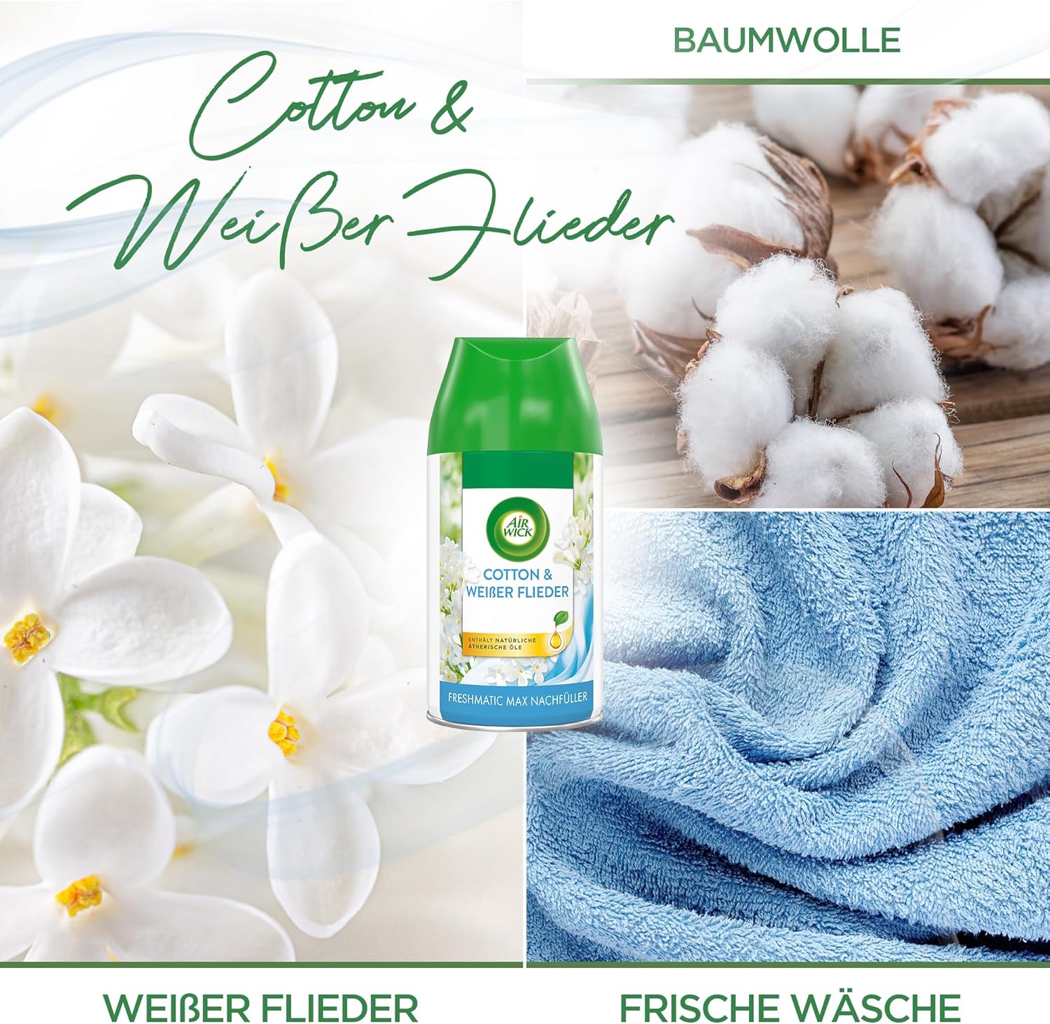 Detalle 2 de Air Wick Freshmatic Max PURE – Starter Set mit 2 Nachfüllern
