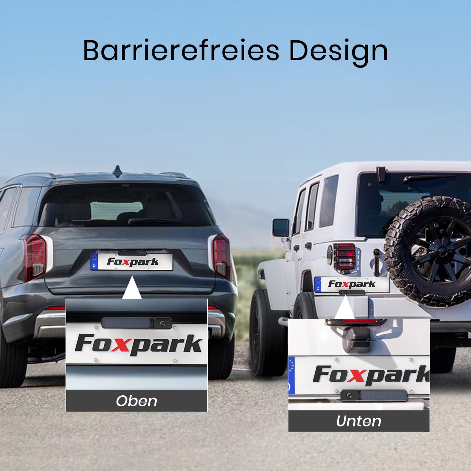 Thumbnail 6 de Foxpark Solar Rückfahrkamera 1080P 5"