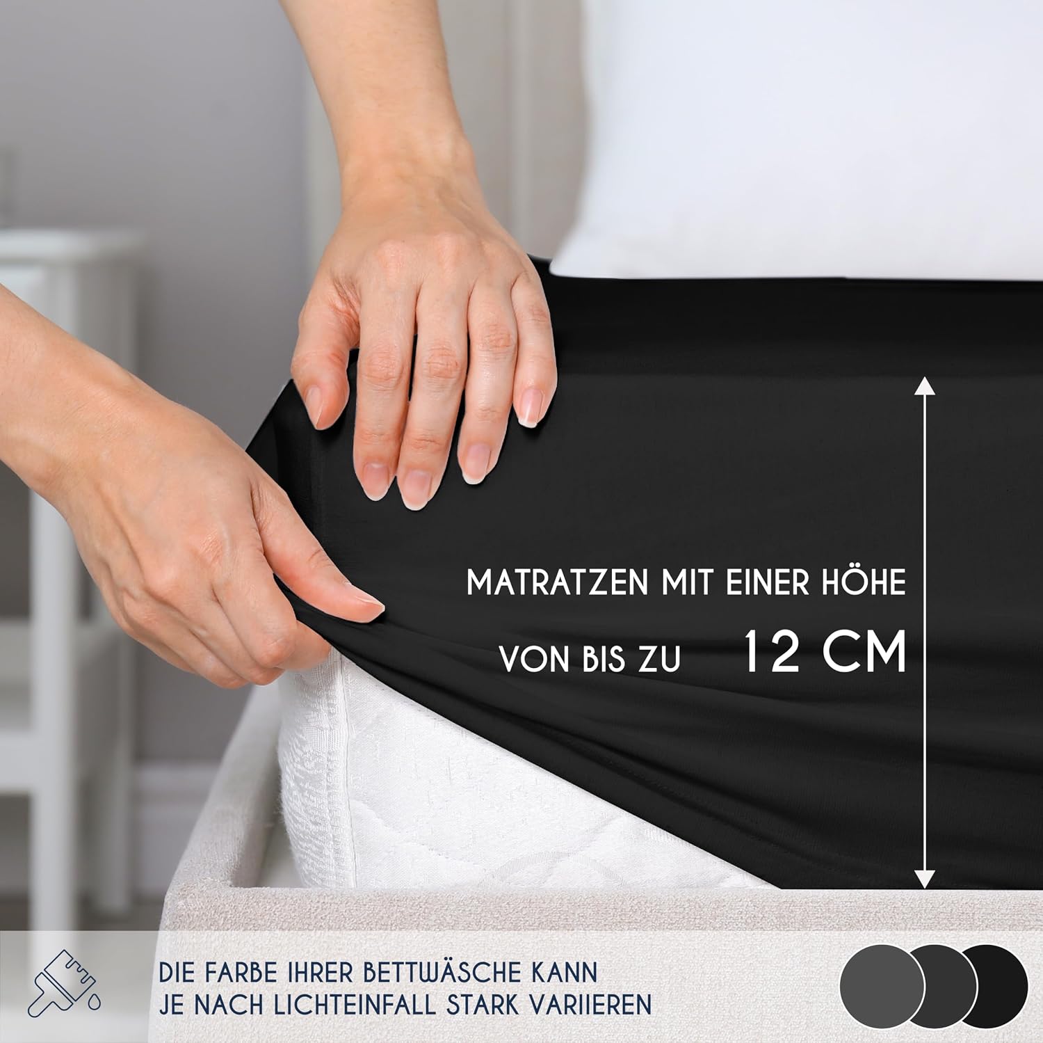 Thumbnail 2 de Dreamzie Spannbettlaken 70x190/200 cm