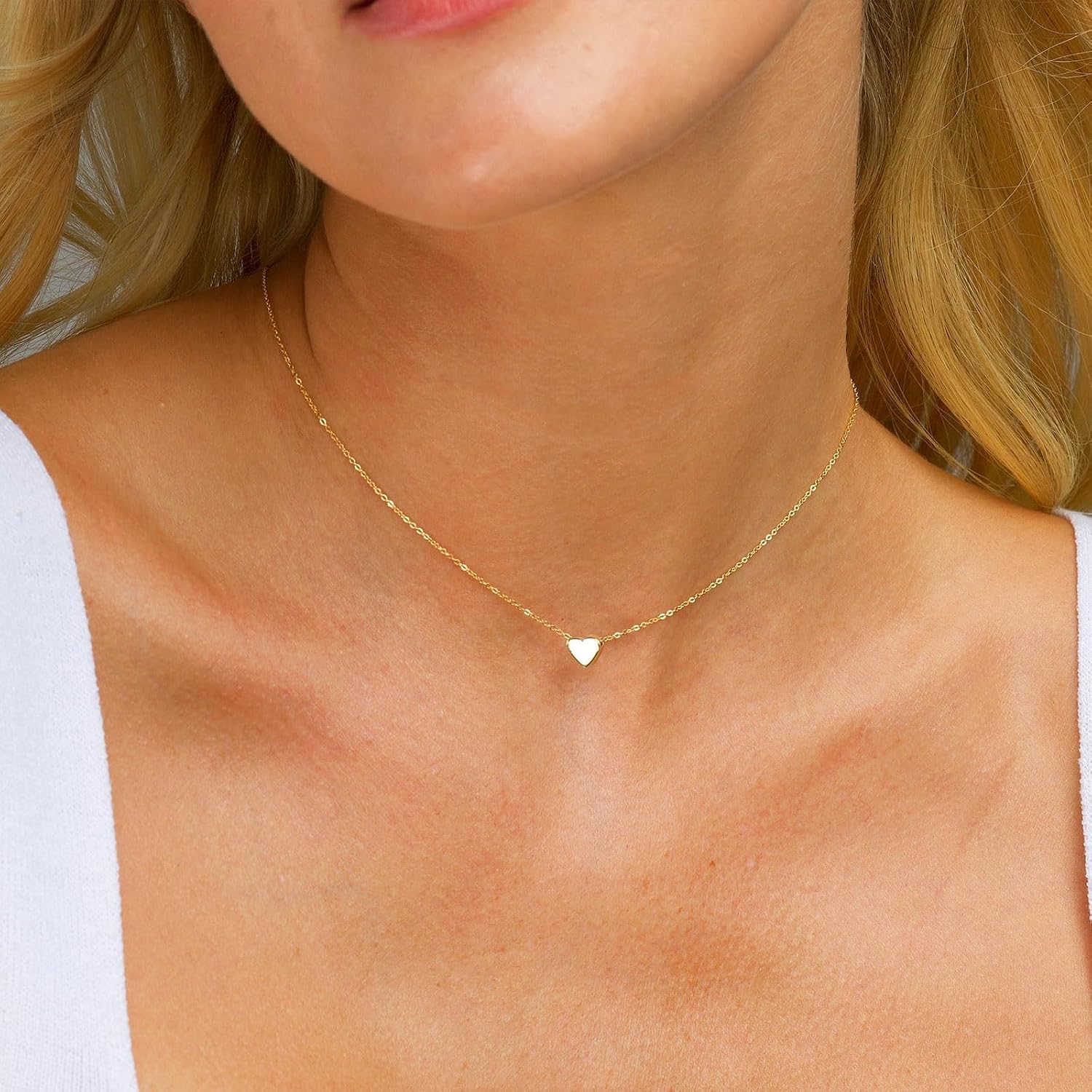 Thumbnail 1 de HANLI Damen-Halskette vergoldet mit 14K und Cubic-Zirkonia – zartes Stern-Design, wasserfest und hautfreundlich