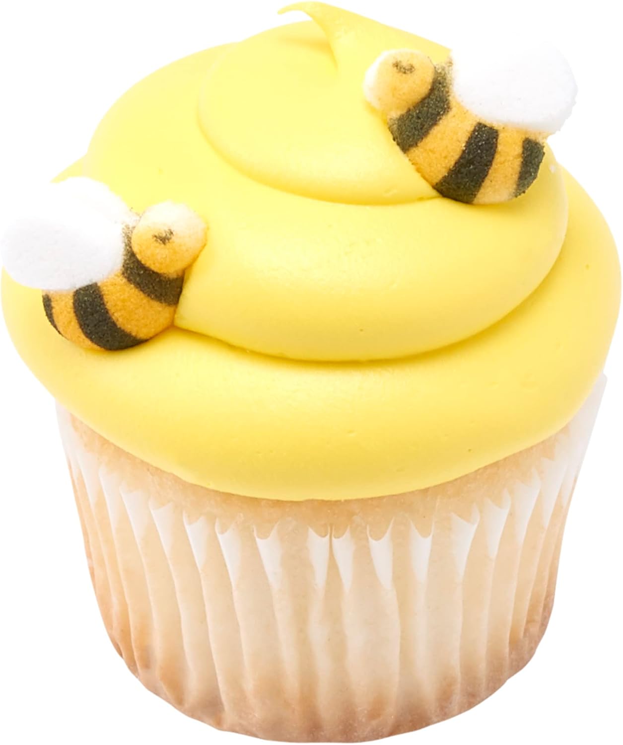 Detalle 2 de Lucks Dec-Ons Molded Sugar Bumble Bee Cake Toppers, 1-Inch, 176 Count