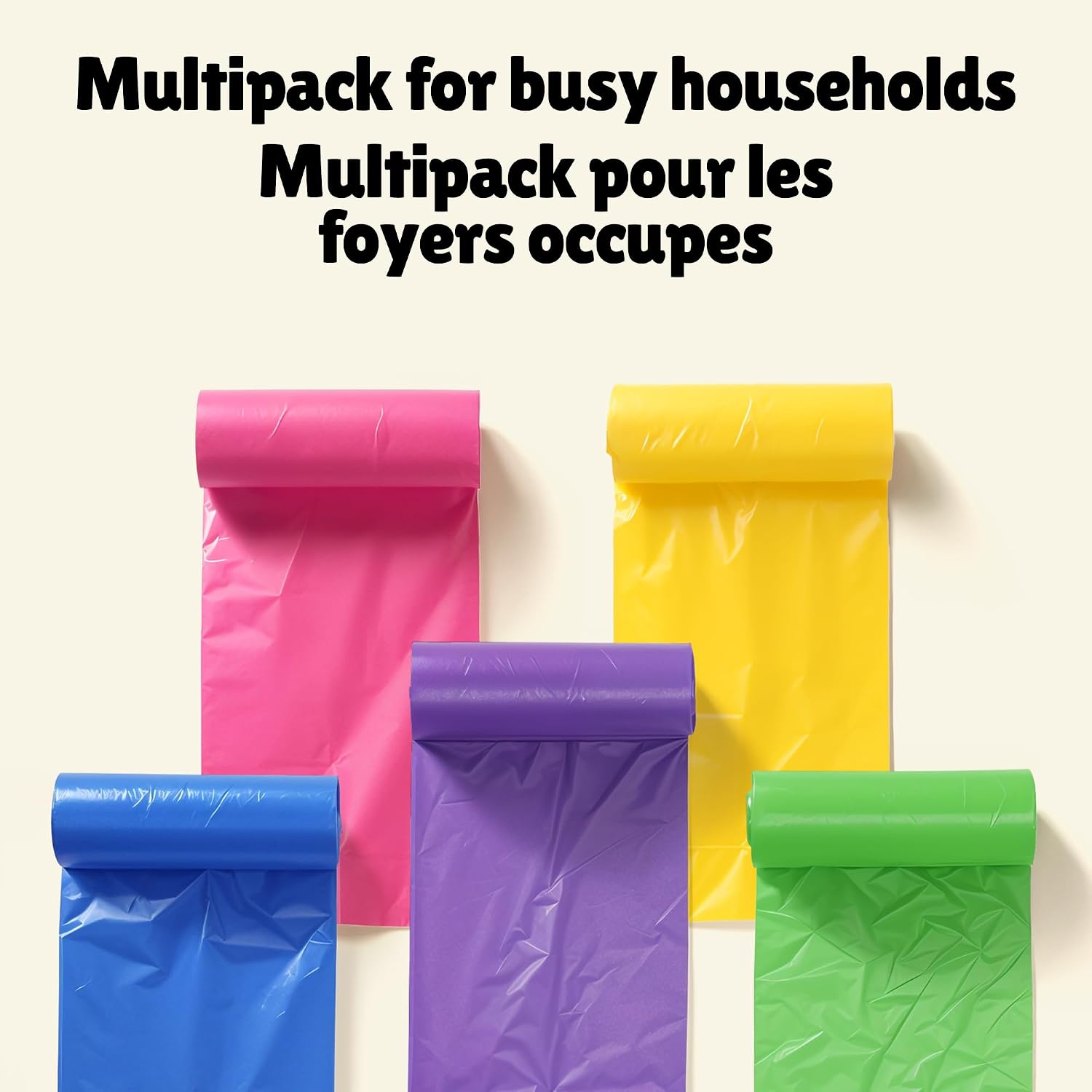 Thumbnail 6 de FORID 10 L Garbage Bags, 150 Count, 5 Colours for Small Bins