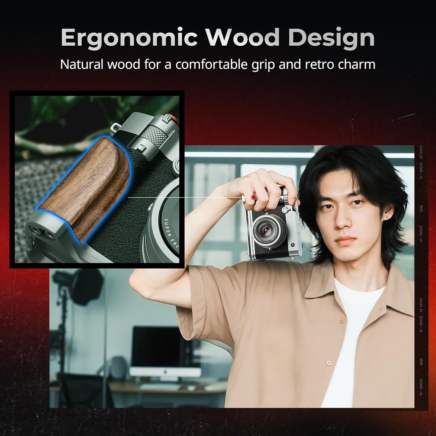 Thumbnail 2 de SmallRig Wooden Handgrip for FUJIFILM GFX100RF 70g