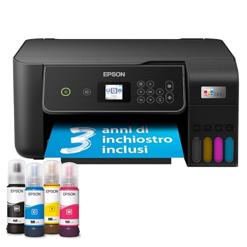 Detalle de Epson EcoTank ET-2870: stampante domestica a serbatoi d’inchiostro, alto rendimento e Wi‑Fi
