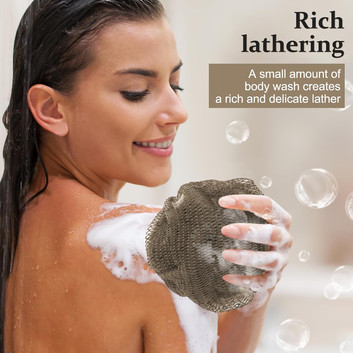 Thumbnail 6 de African Net Sponge Authentic with Knots (110cm) – Long Back & Body Exfoliating Scrubber, 1-Pack