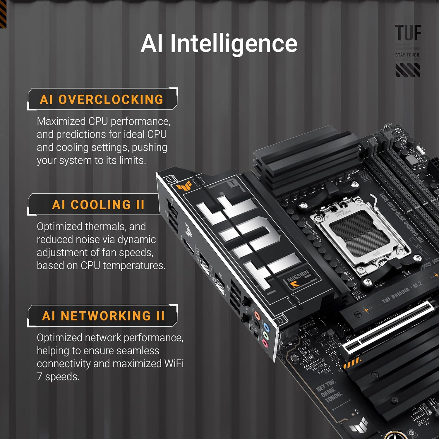 Thumbnail 1 de ASUS TUF Gaming X870-PLUS WiFi motherboard with Wi‑Fi 7 📦