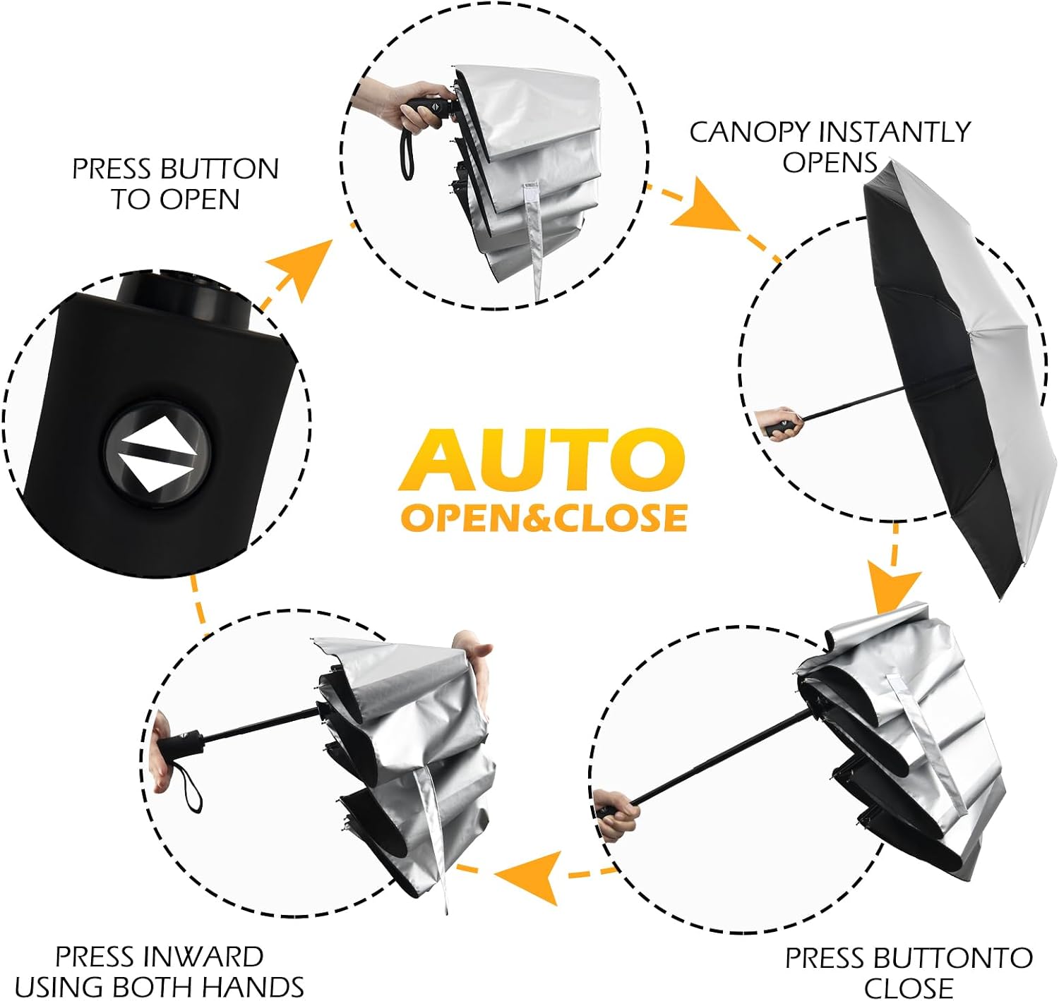 Thumbnail 4 de HEXSOLID 46/42inch Windproof Folding Umbrella ☔
