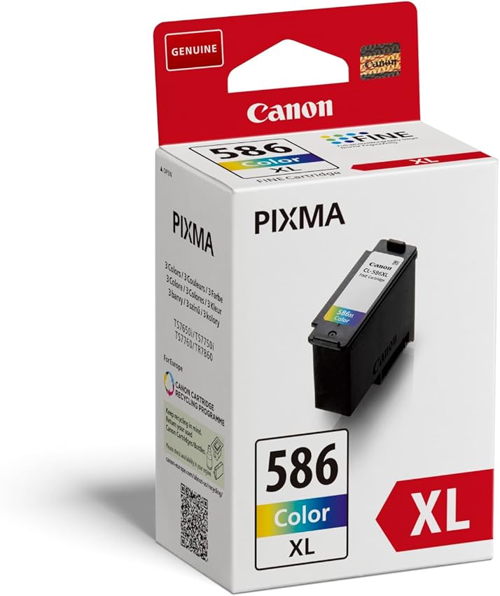 Detalle 2 de Canon Cartucho Tinta CL‑586XL Color 🖨