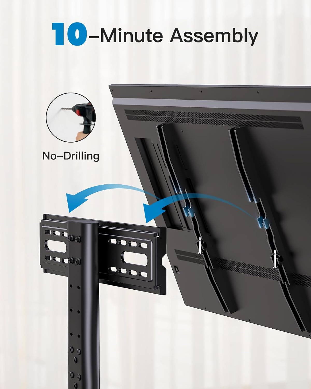 Thumbnail 5 de PERLESMITH Universal TV Stand Legs PSTVS04-N1 for 32–60 inch TVs