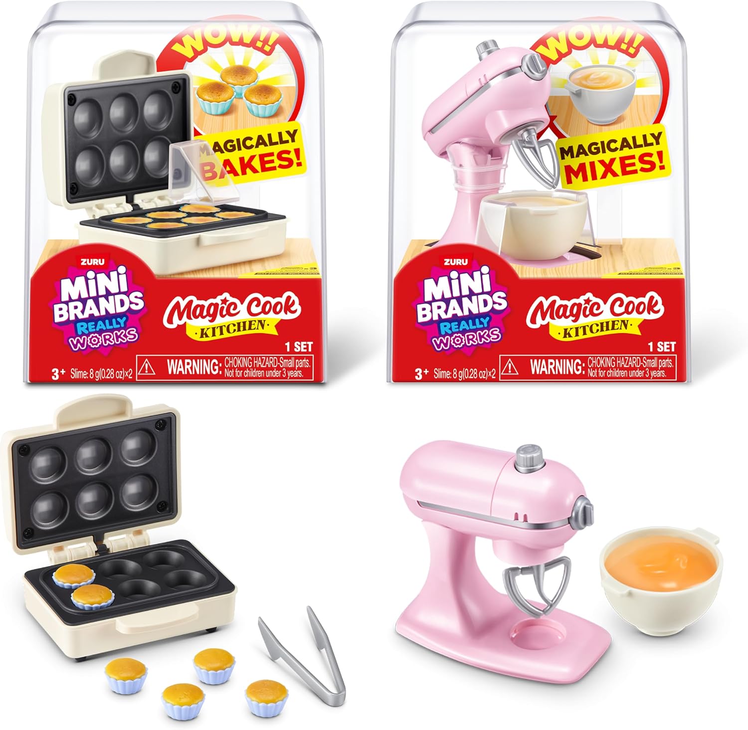 Mini Brands Really Works マジッククック キッチンカプセルシリーズ1 カップケーキメーカー＆ミキサーセット
