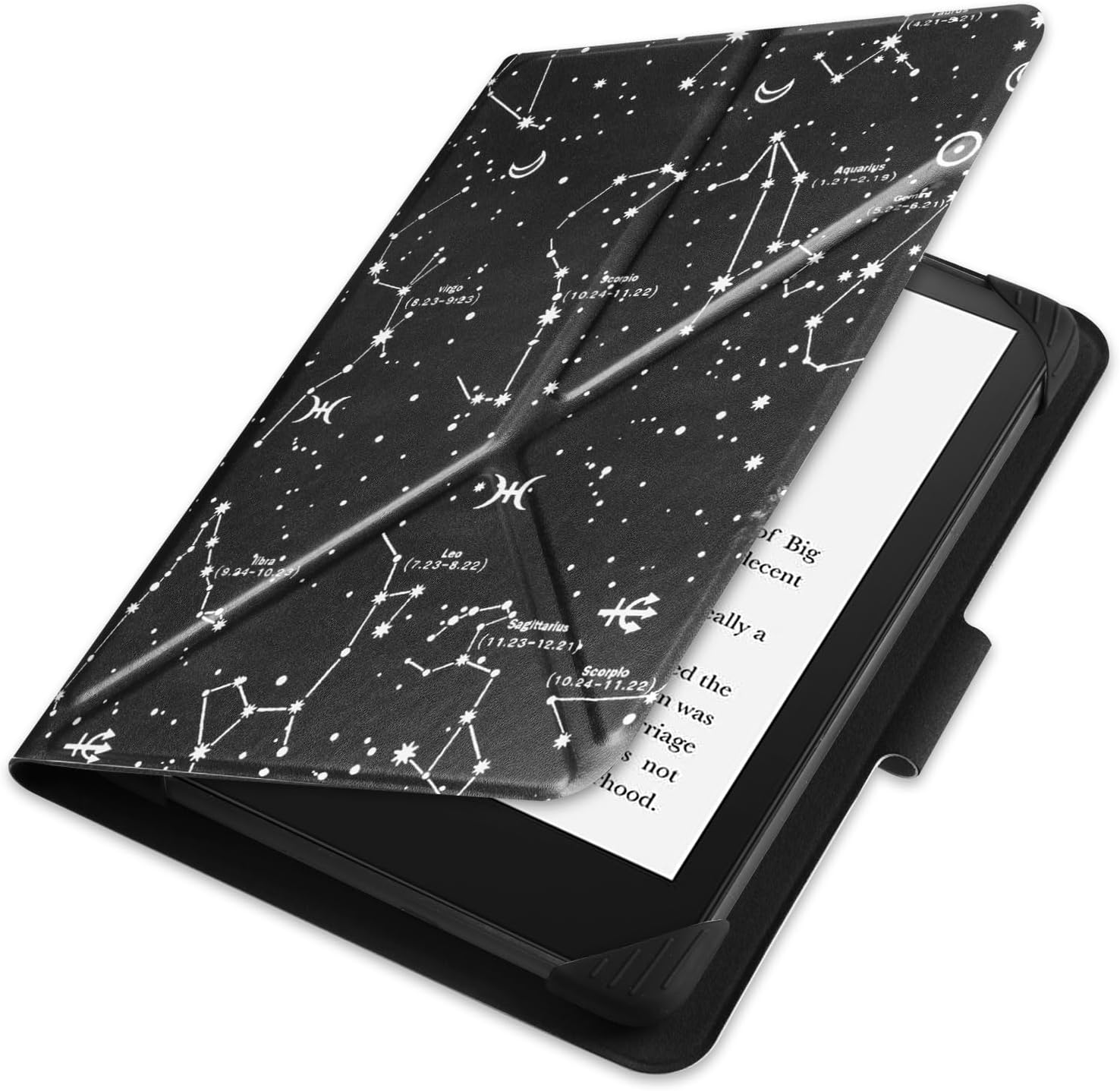 Thumbnail 1 de HGWALP Universal 6.8–7 inch eReader PU folio case with stand