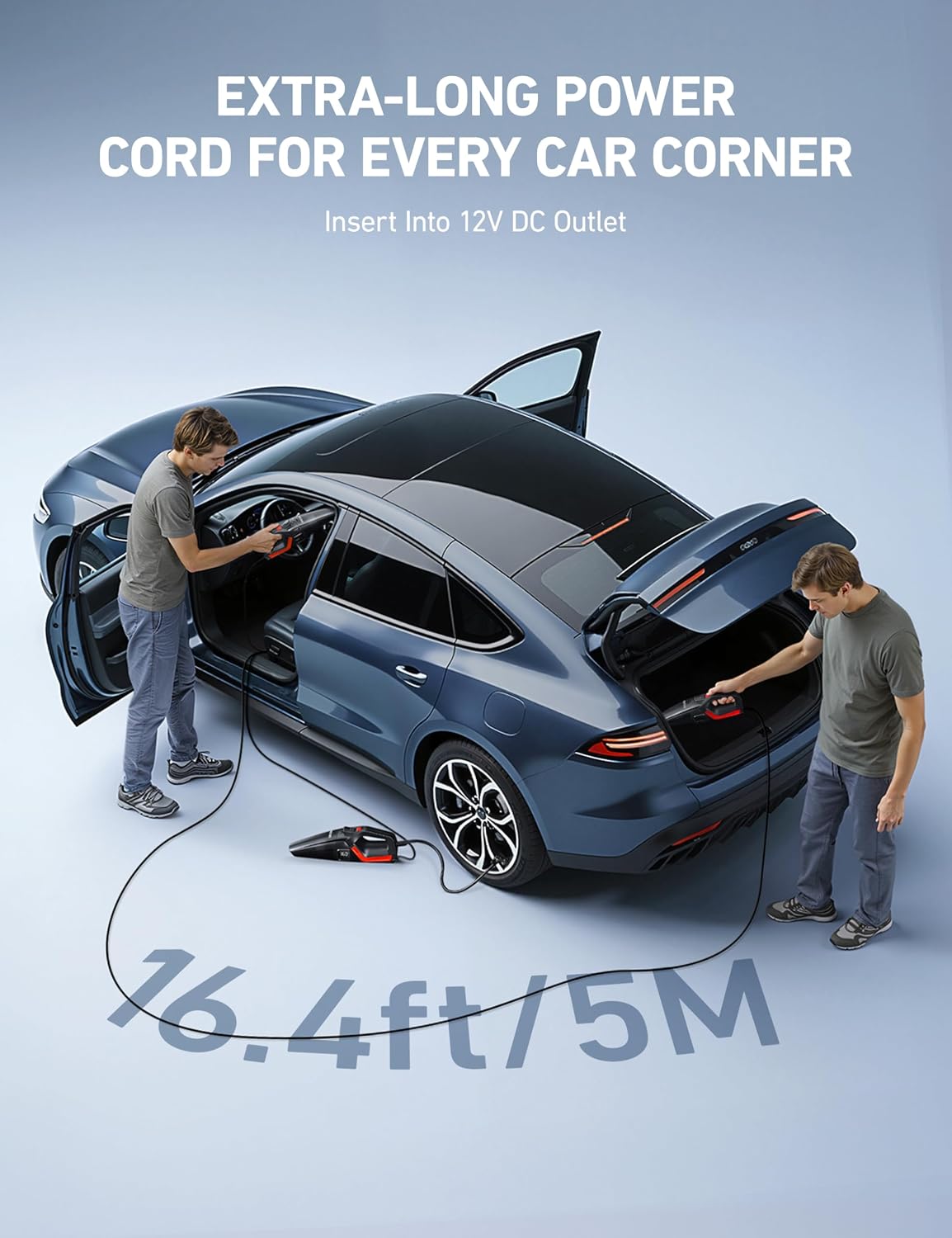 Thumbnail 6 de AstroAI V3 4-in-1 Car Vacuum and Tire Inflator with 150 PSI Pump