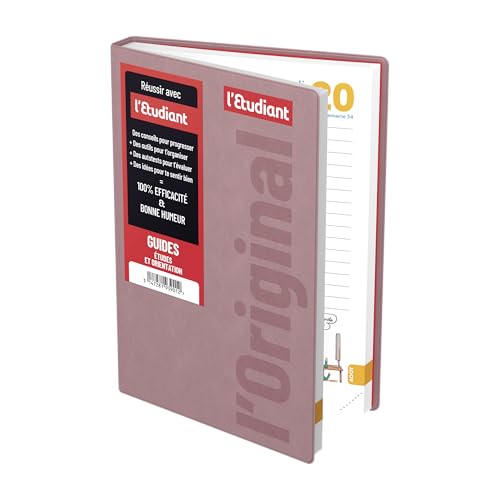 Thumbnail 1 de L'ETUDIANT ORIGINAL ROSE Agenda Scolaire 2026‑2027 – Couverture ouatinée, 15x21 cm