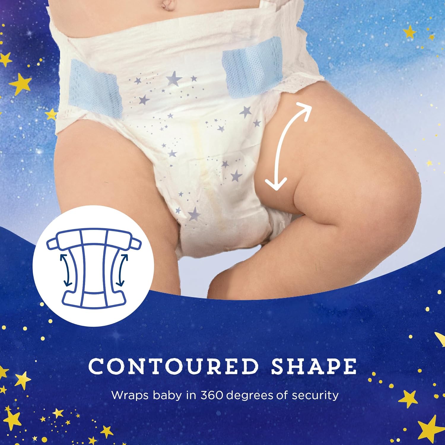 Detalle de Amazon Brand - Mama Bear Overnight Diapers Size 6 (54 Count)