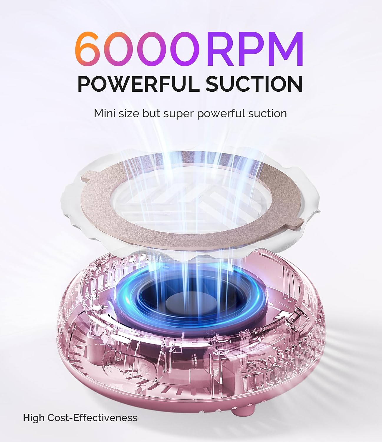 Detalle de MelodySusie HProA 6000RPM Pocket Nail Dust Collector