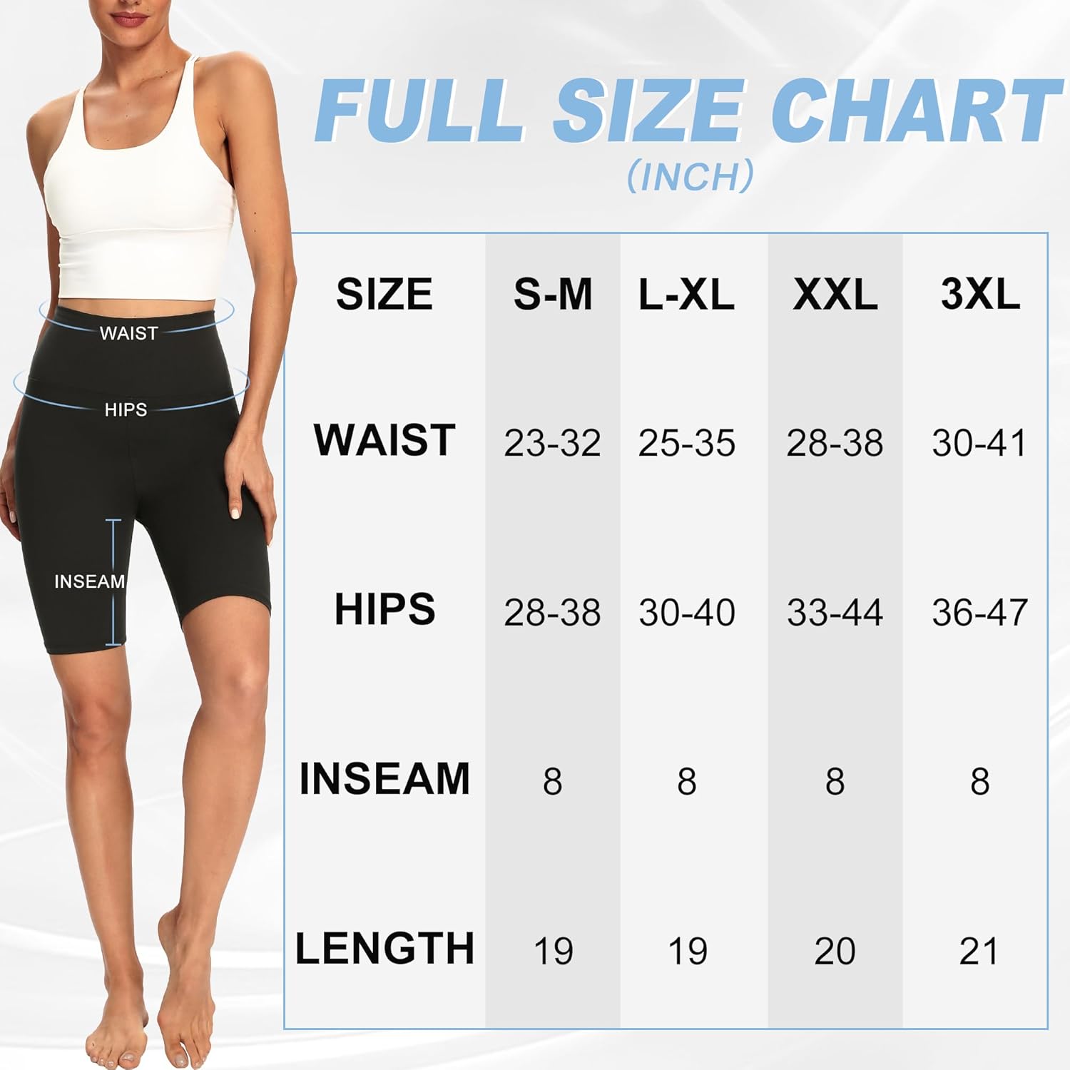 Thumbnail 4 de DDOBB Cycling Shorts Women High Waisted Black – Soft Biker Yoga Pants with Tummy Control