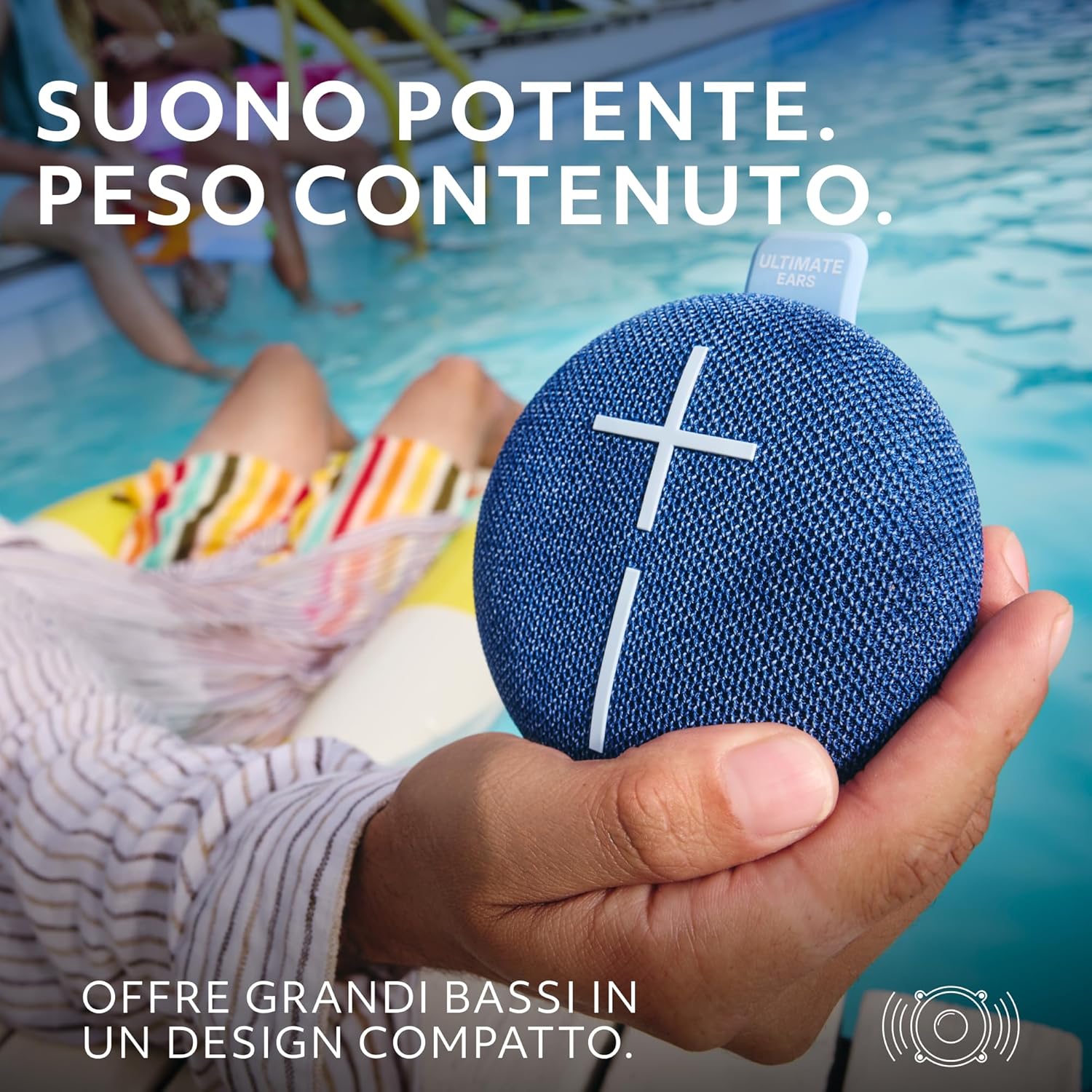 Thumbnail 4 de Ultimate Ears MINIROLL altoparlante Bluetooth impermeabile ultra-compatto IP67 (blu)