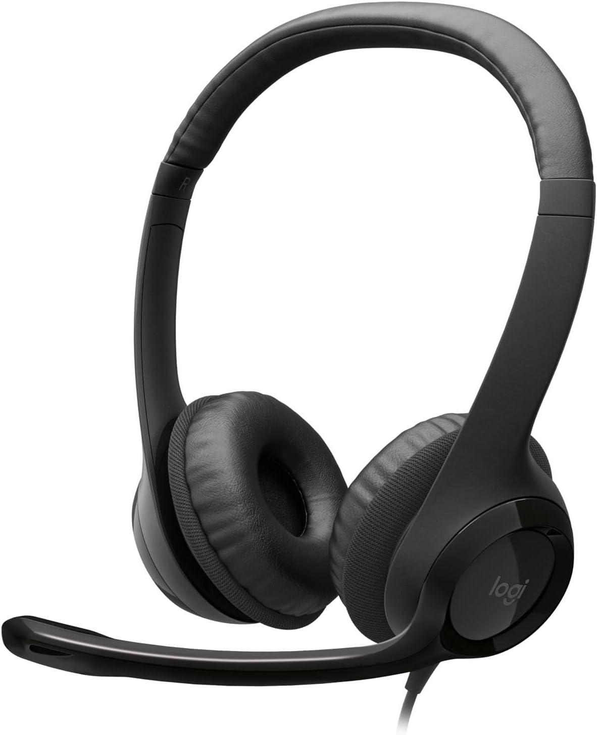 Detalle de Logitech H390 Kopfhörer mit Mikrofon – USB-Headset für klare Gespräche und hohen Tragekomfort
