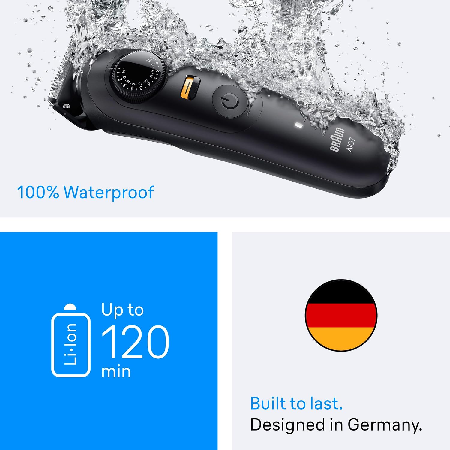 Thumbnail 6 de Braun AIO7530 Series 7 PRO All-in-One Trimmer, Waterproof, 40 Length Settings