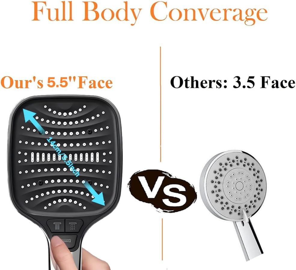 Detalle 1 de Xixitaihao 8-Mode Handheld Shower Head with Power Wash and Anti-Clog Nozzles