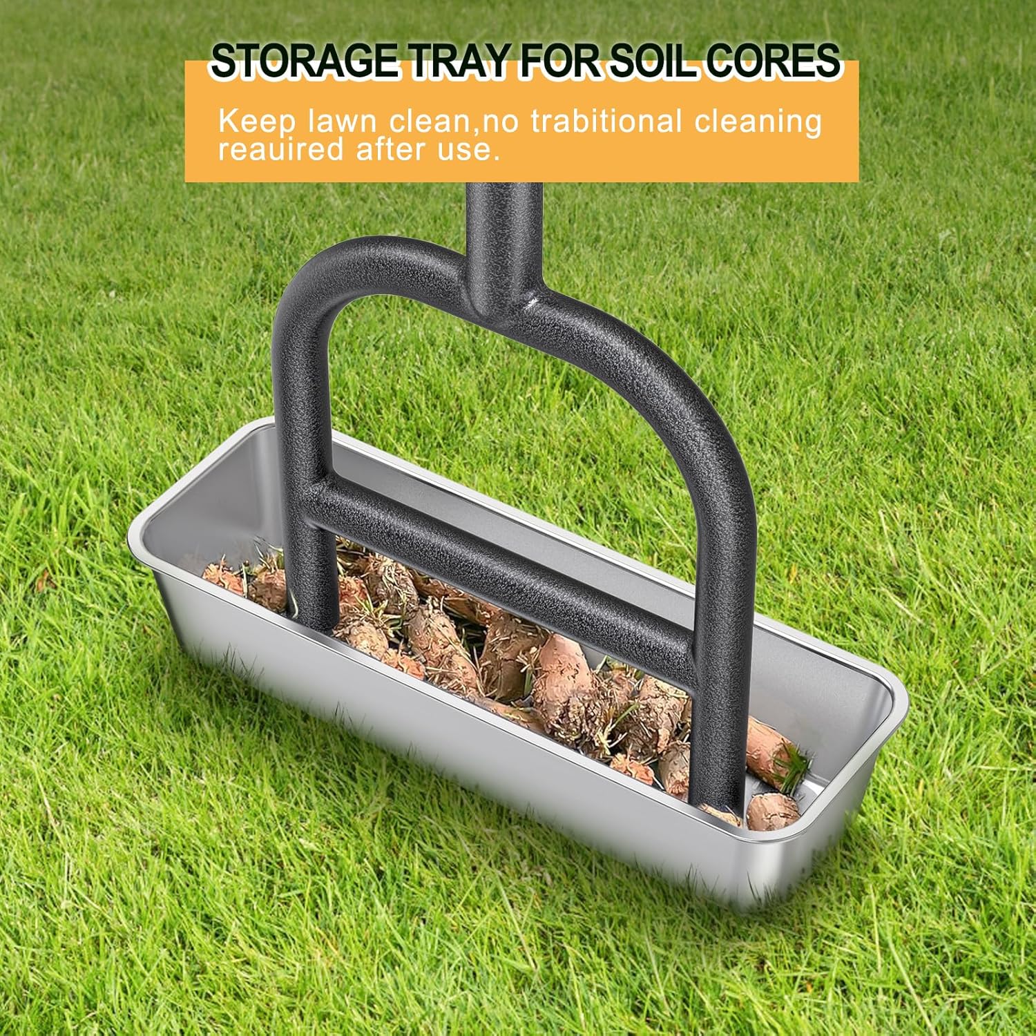 Thumbnail 5 de Dolibest Lawn Core Aerator with Hollow Tines and 93cm Reach