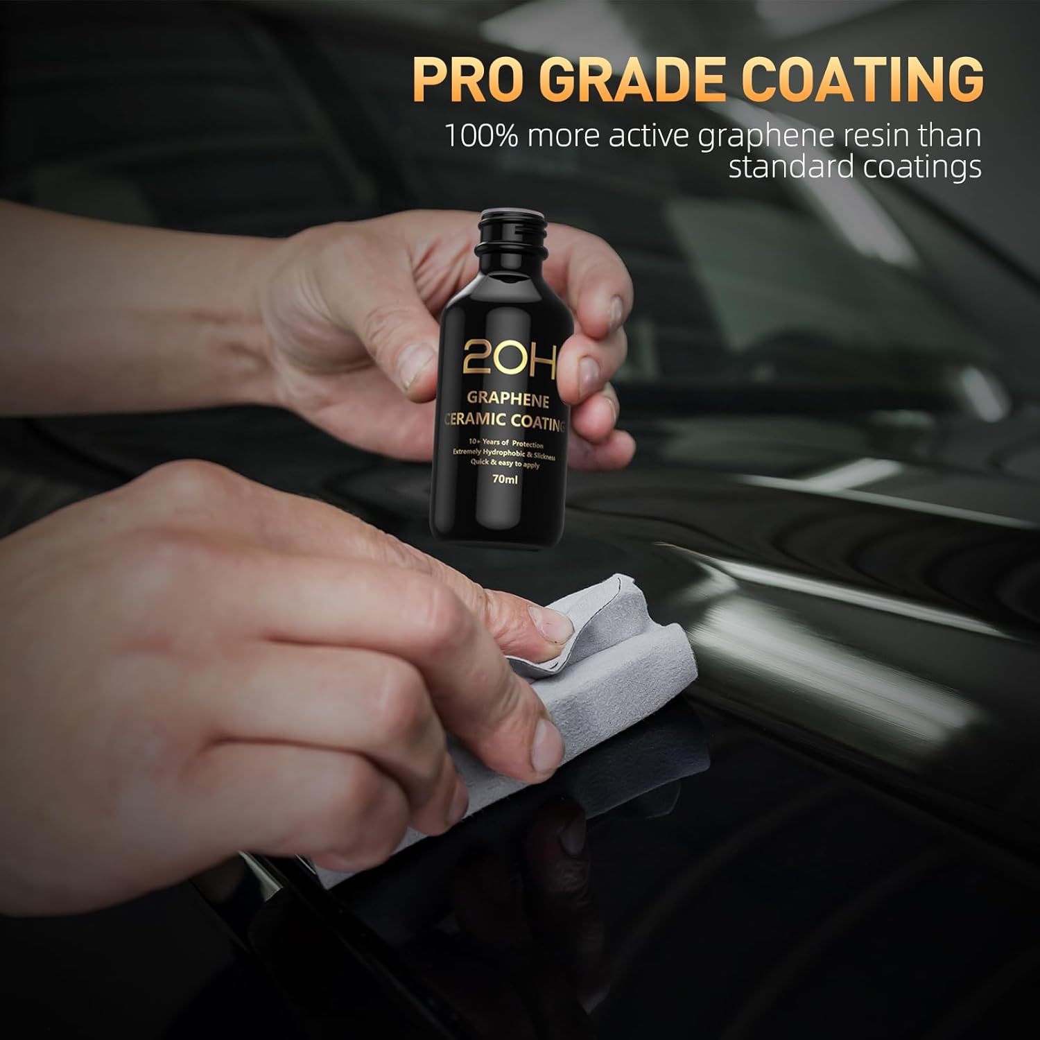 Thumbnail 1 de 20H Advanced Graphene Ceramic Coating for Cars (70ml) Car Detailing Kit