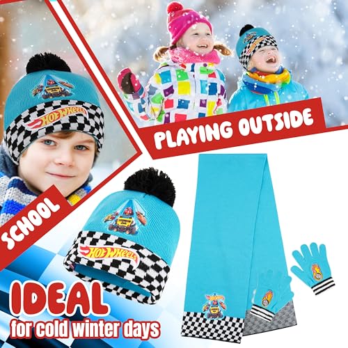 Thumbnail 3 de Hot Wheels Ensemble hiver garçon, bonnet, écharpe, gants