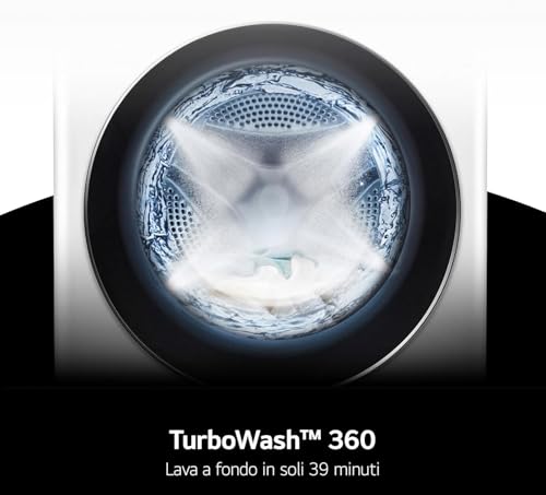 Detalle 2 de LG AI DD F4R7010TSWG Lavatrice 10 kg: efficienza, vapore e controllo Wi‑Fi