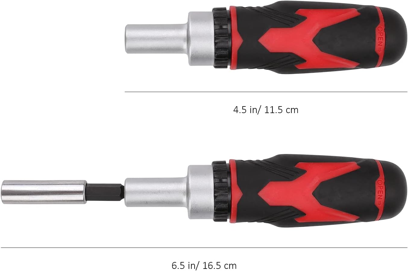 Detalle de Amazon Basics 41‑Piece Magnetic Ratchet Screwdriver Set