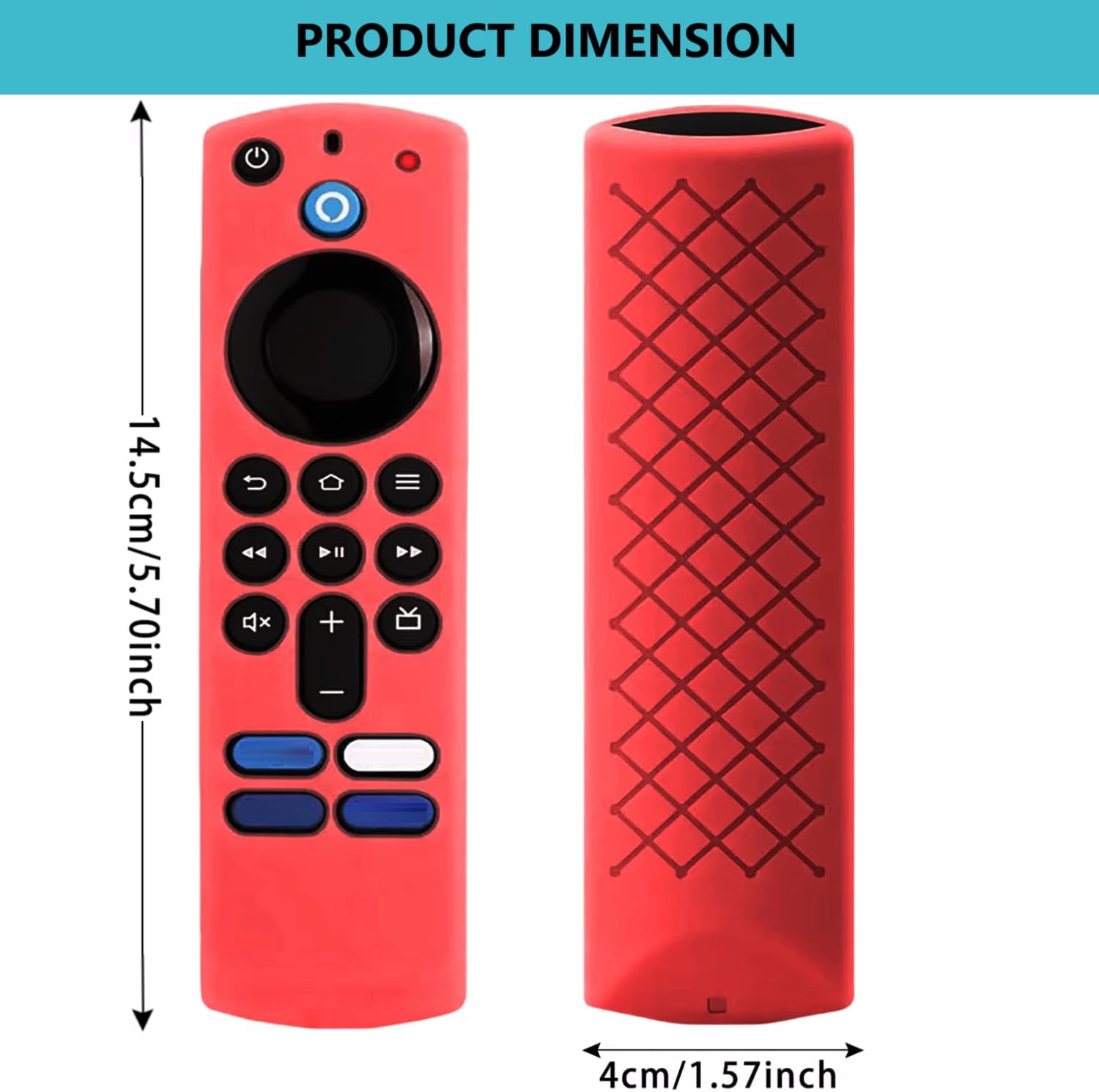 Thumbnail 2 de Avtbeisty Remote Cover Compatible with 3rd Gen Voice Remote (2021) – anti-slip silicone case with lanyard