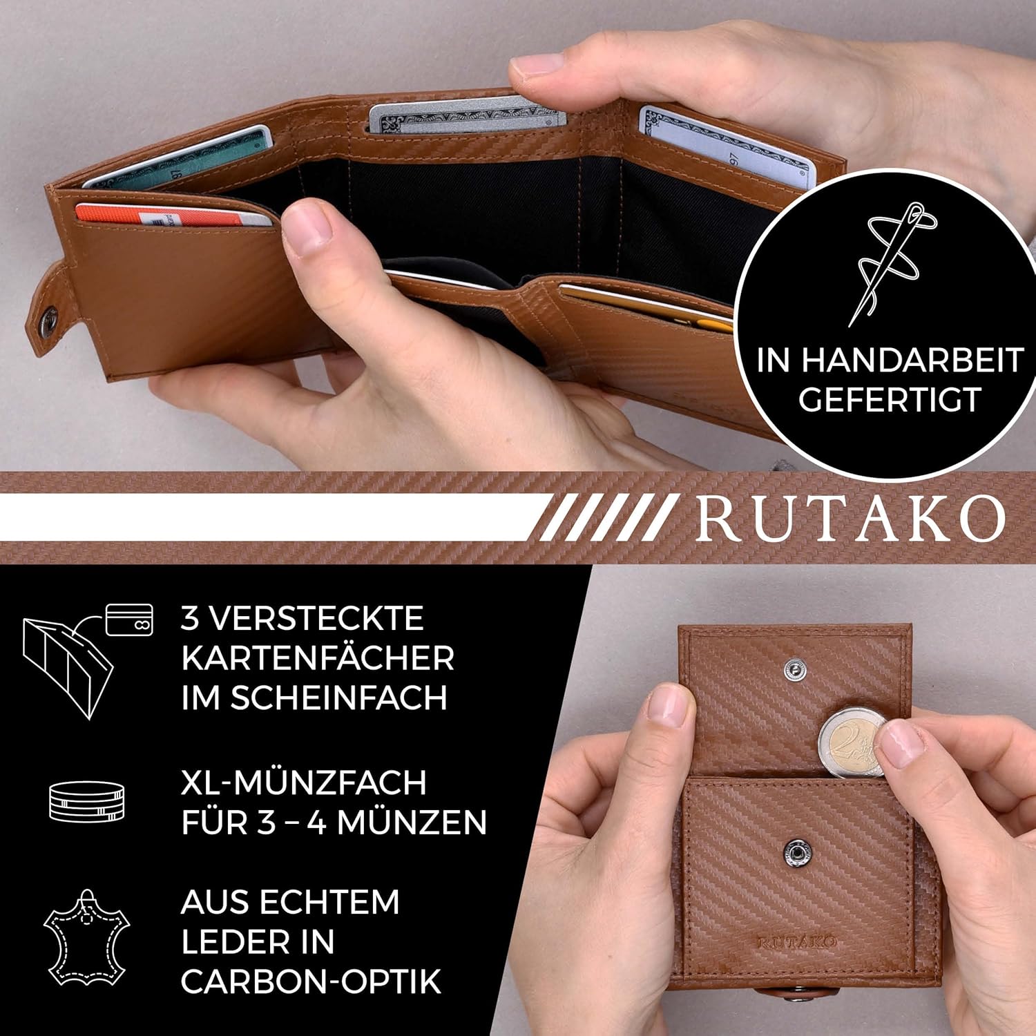 Thumbnail 3 de RUTAKO Slim Wallet mit 9,5 cm Kartenetui