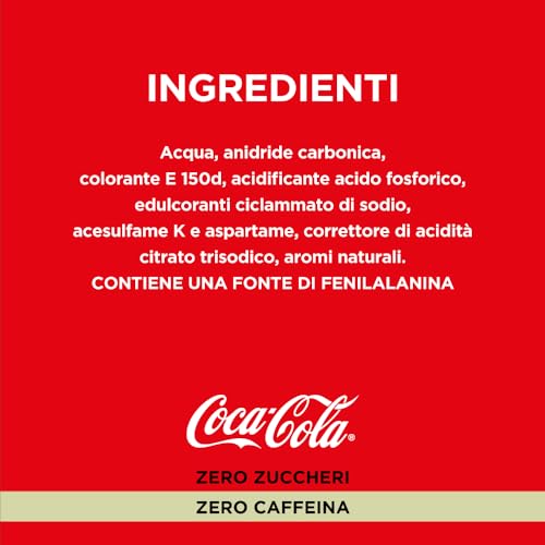 Thumbnail 2 de Coca-Cola Zero Zuccheri Zero Caffeina – Lattine da 330 ml (24 pezzi), gusto Coca‑Cola senza calorie