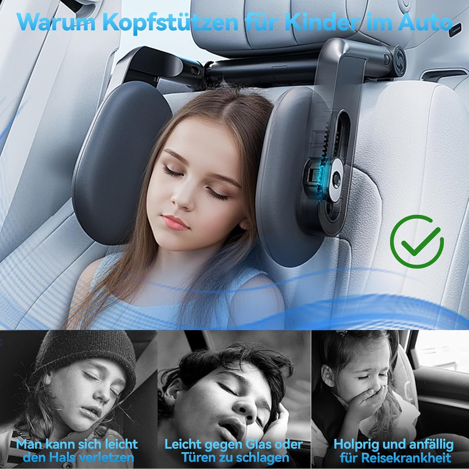Thumbnail 4 de VniYors Kopfstütze Auto Kinder 2025