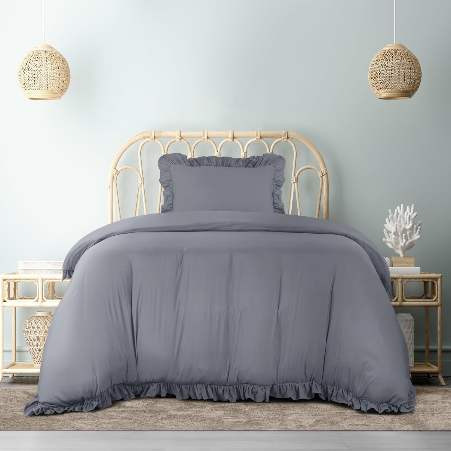 Thumbnail 5 de Utopia Bedding Ruffle Duvet Cover