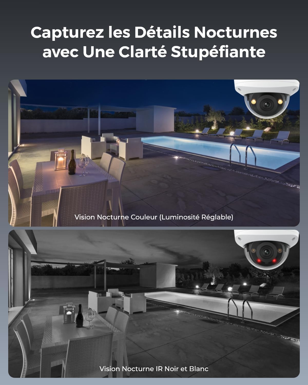 Detalle de Kit de Caméra de Surveillance PoE 4K Reolink RLK8-800V4 – Anti-Vandalisme IK10, NVR 8CH avec 2To