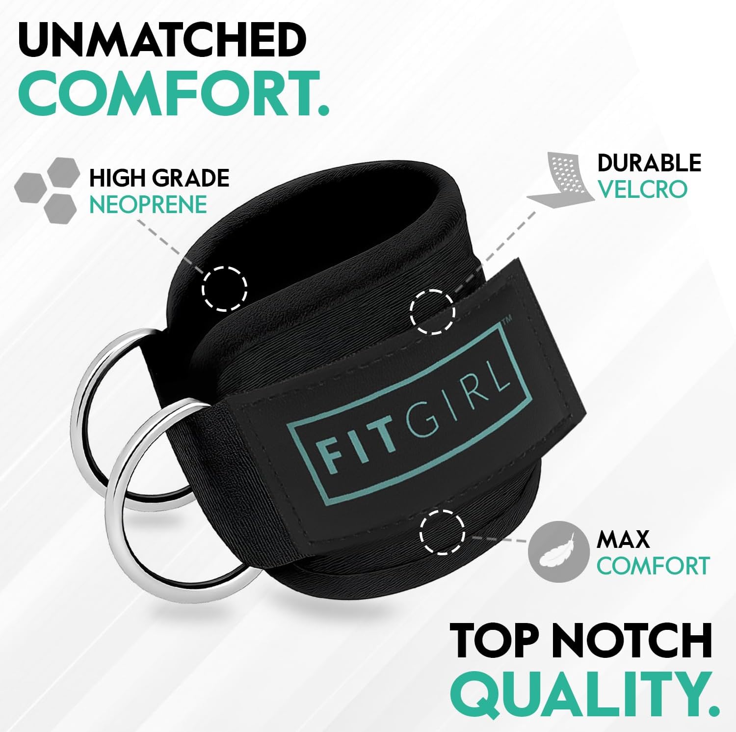 Thumbnail 2 de FITGIRL Ankle Strap for Cable Machine for Glute Kickbacks