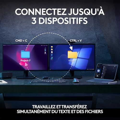 Thumbnail 11 de Logitech MX Keys S Combo : Clavier et Souris Sans Fil avec Repose Poignet